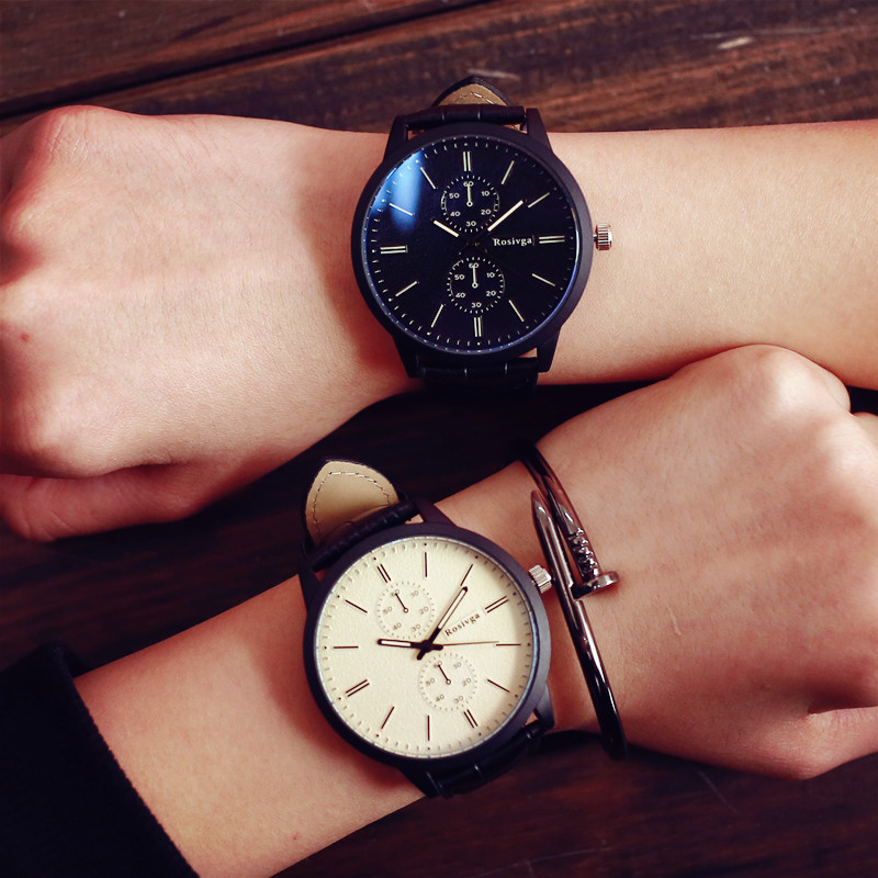【德國包豪斯風格】【藍光大錶盤】德國包豪斯風格藍光大錶盤個性簡約男女手錶可做情侶款