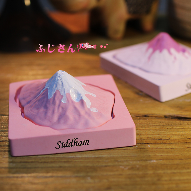 【日式富士山香氛擴香石】【贈送精油一瓶】日式和風設計師款富士山造型香氛精油擴香石