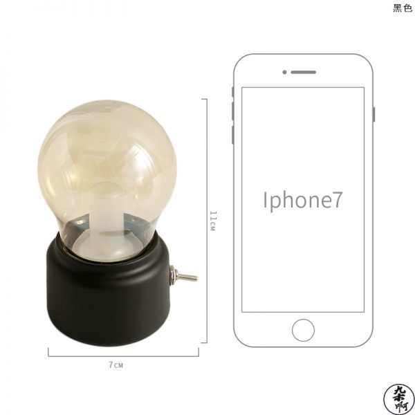【復古燈泡燈】【LED小夜燈】原創設計工業風復古燈泡造型LED小夜燈桌燈