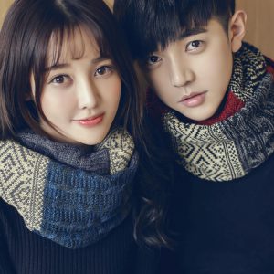 【針織毛線套頭圍脖】韓國拼色印花情侶圍巾圍脖冬季保暖針織毛線套頭脖套圍脖
