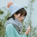 【冰島粗毛線針織帽】【可愛鴕鳥毛球】韓版百搭鴕鳥毛球冰島毛粗毛線純色加厚保暖護耳針織毛線帽